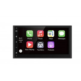 Blaupunkt 6.75″ Double DIN MECHLESS Fixed Face Touchscreen Receiver with Apple CarPlay/Android Auto, Bluetooth & USB Input